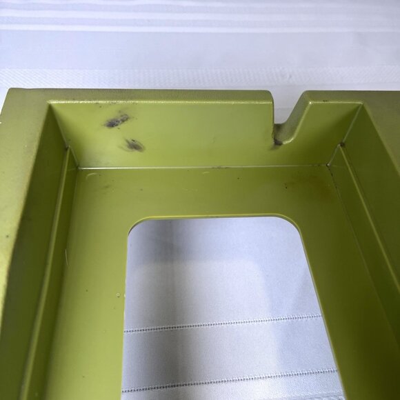 Vintage Rubbermaid Desk Organizer Avocado Green Mid Century Office Caddy MCM - Picture 7 of 9